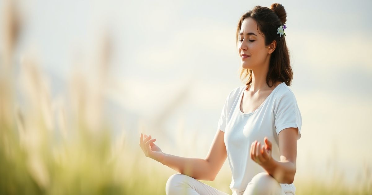 Peaceful meditation and wellness scene