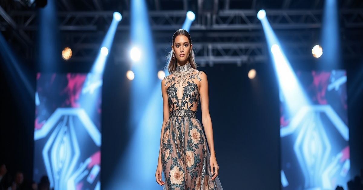 Maria Santos on the international runway