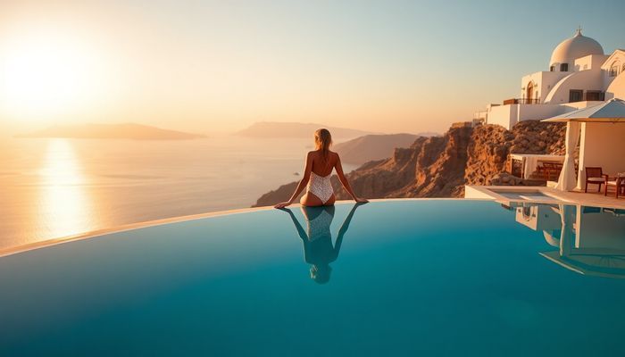 Lifestyle casting — luxury hotel collection campaign, Santorini and Maldives