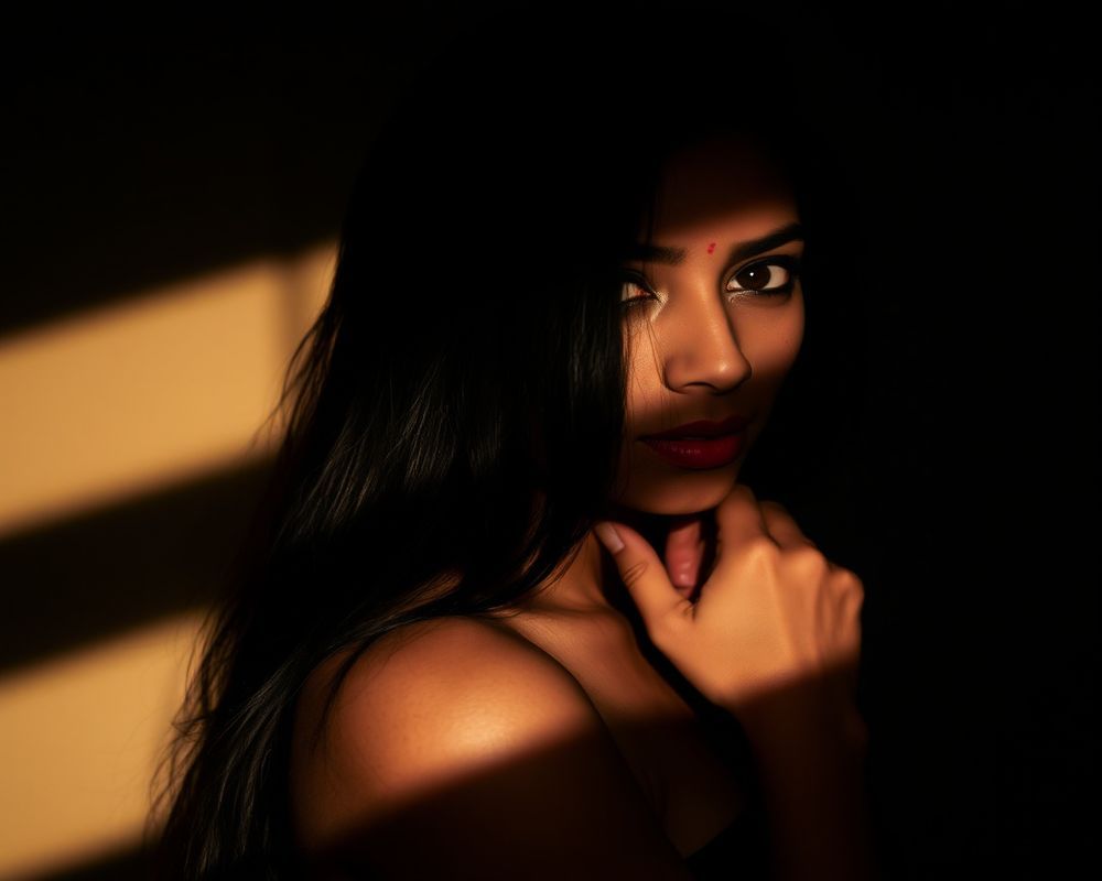 Aanya Malhotra artistic creative portrait