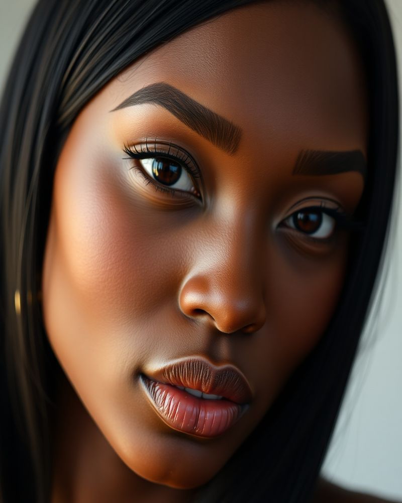 Adaeze Okoro beauty close-up portrait with soft lighting