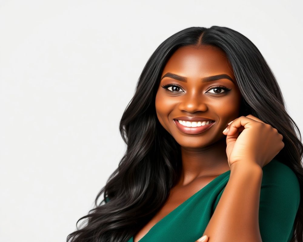 Adaeze Okoro commercial brand campaign with natural smile