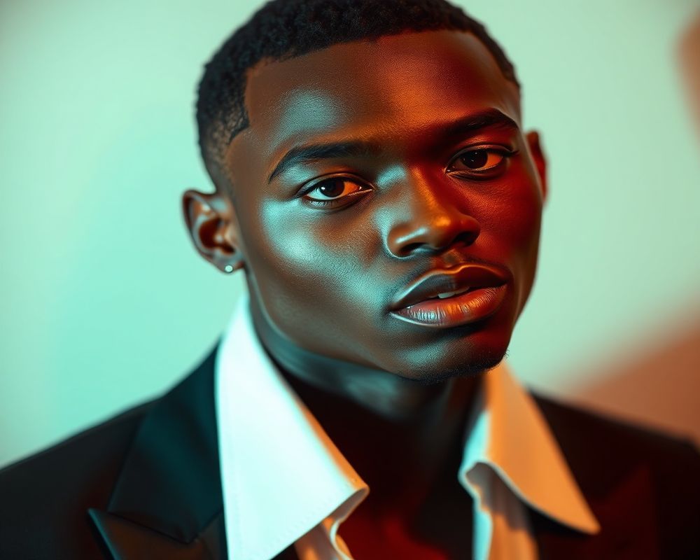 Adewale Ogunleye high fashion editorial