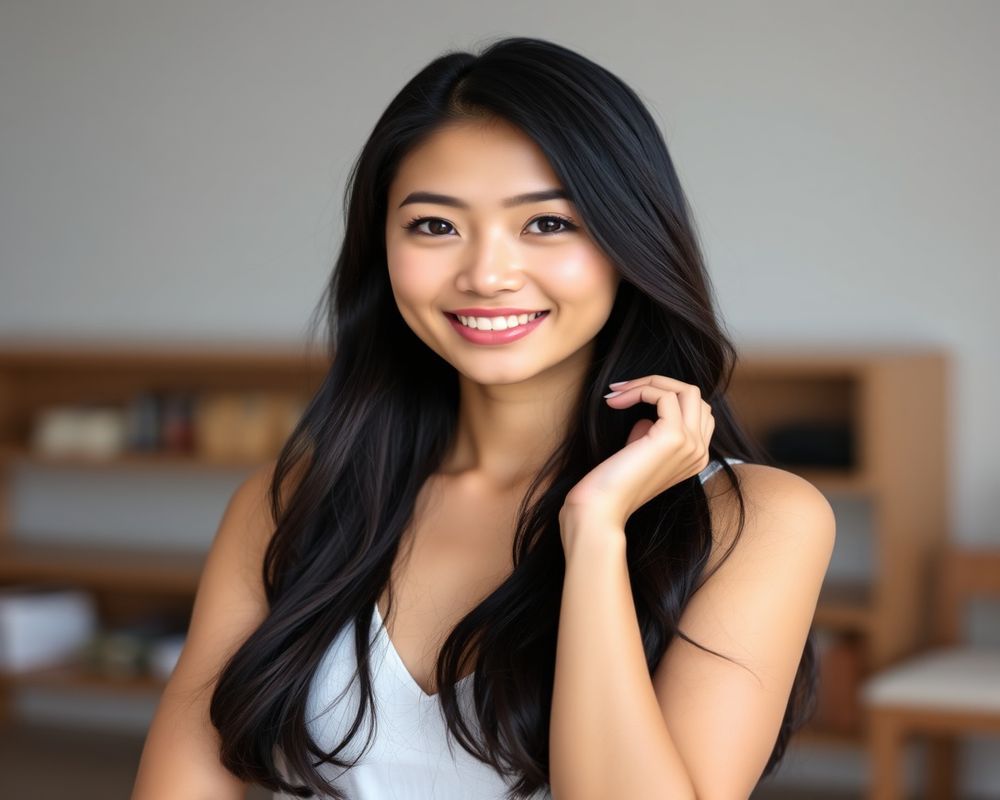 Aisha Rahman commercial brand campaign with natural smile