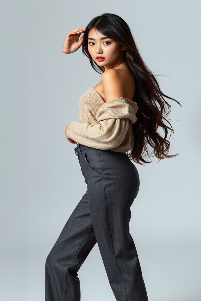 Akari Nakamura full body editorial pose