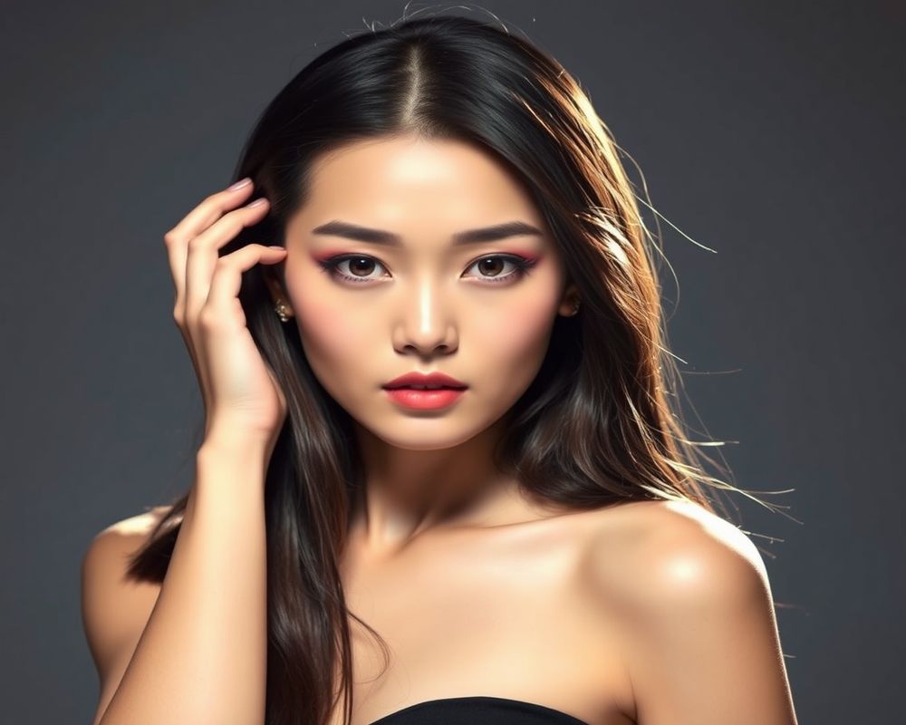 Akari Nakamura high fashion editorial