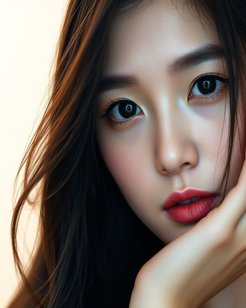 Akari Tanaka beauty close-up portrait