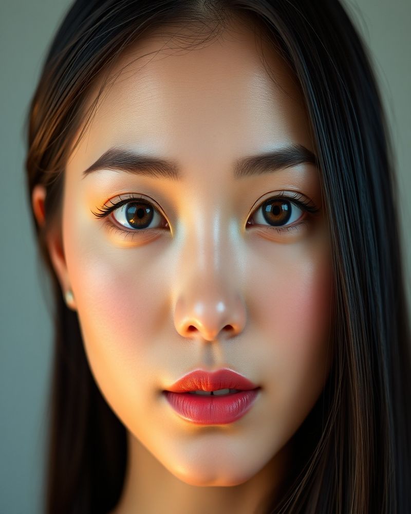 Alessa Reyes beauty close-up portrait with soft lighting