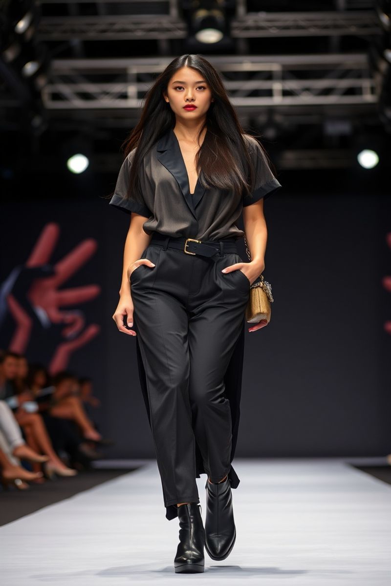 Alessandra Reyes fashion runway walk