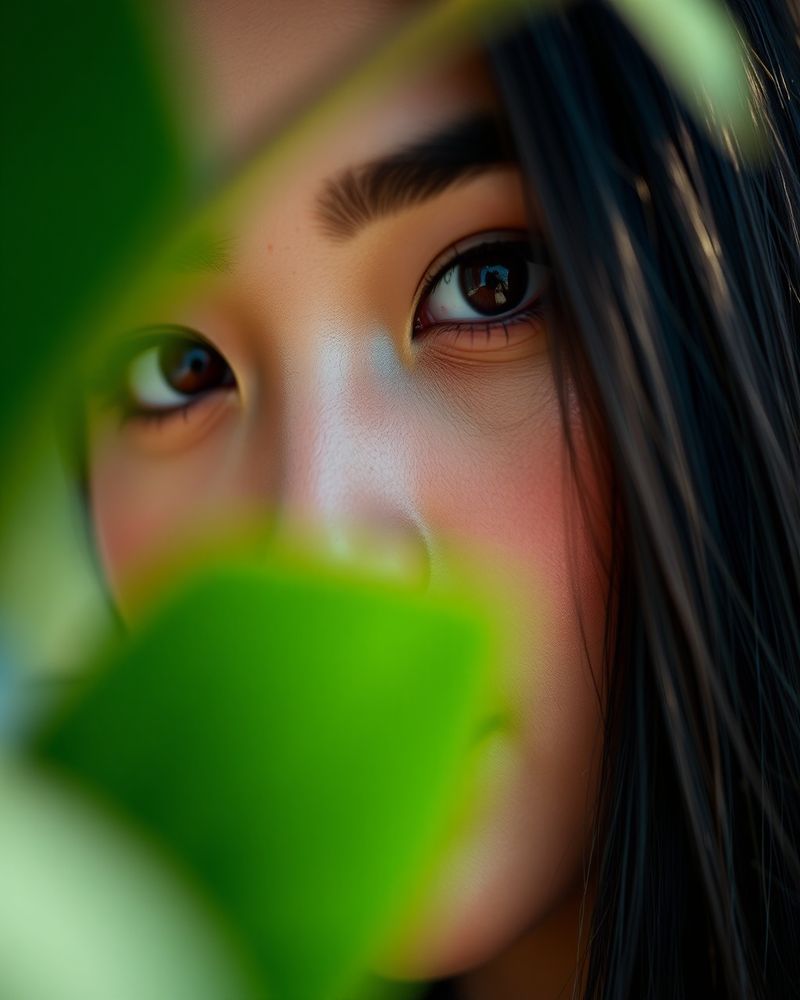 Althea Santos beauty close-up portrait with soft lighting