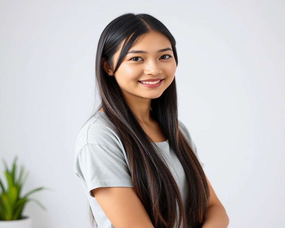 Althea Santos commercial brand campaign with natural smile