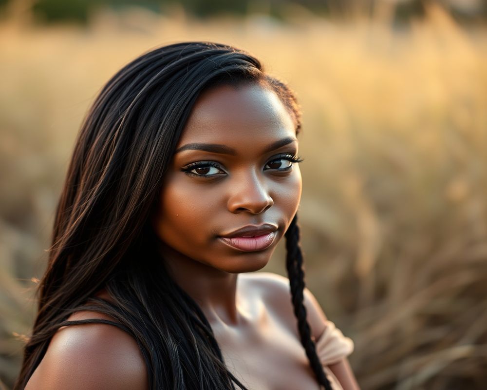Amara Diallo lifestyle personality shot in natural outdoor setting