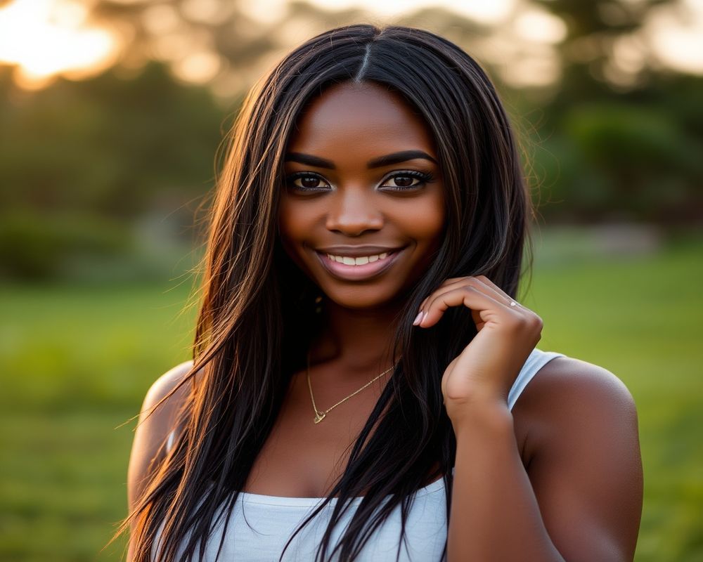 Amara Nwosu natural outdoor lifestyle portrait