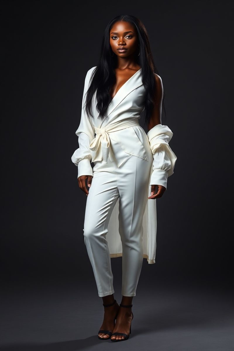 Amara Ochieng full body editorial pose