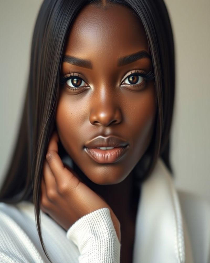 Amara Ochieng beauty close-up portrait