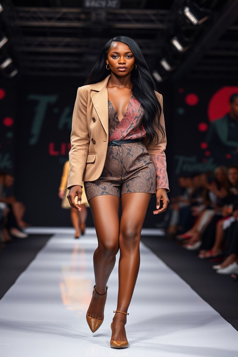 Amara Ochieng fashion runway walk