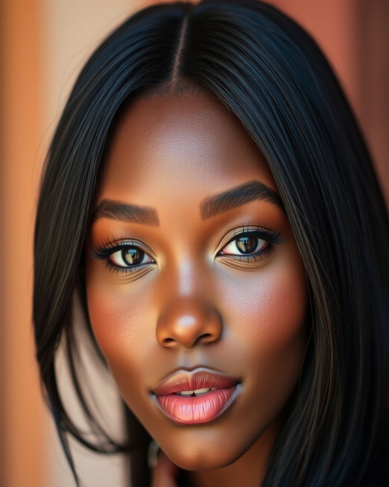 Amara Okafor beauty close-up portrait