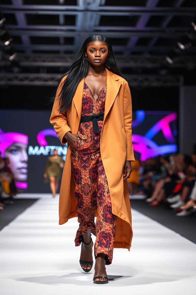 Amara Okonkwo fashion runway walk