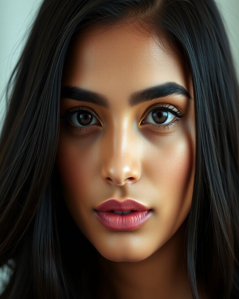 Amara Perera beauty close-up portrait