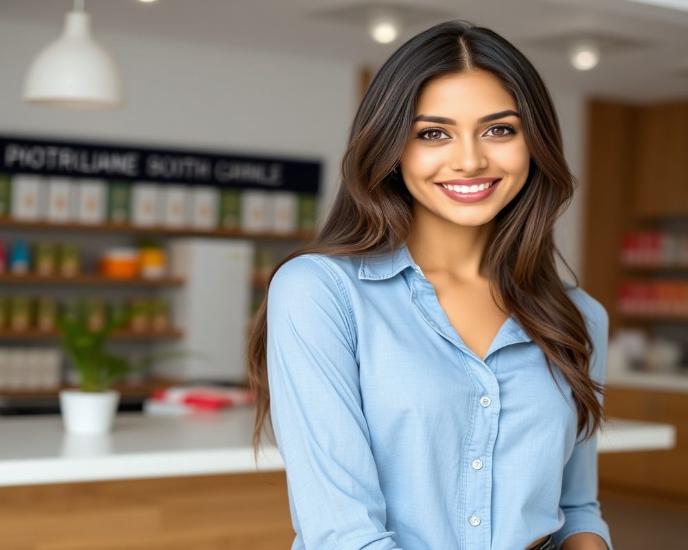 Amaya Fernando commercial brand campaign with natural smile