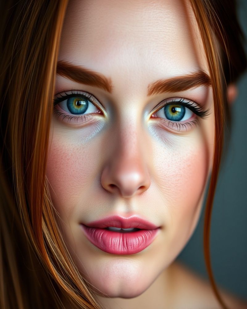 Amélie Dubois beauty close-up portrait