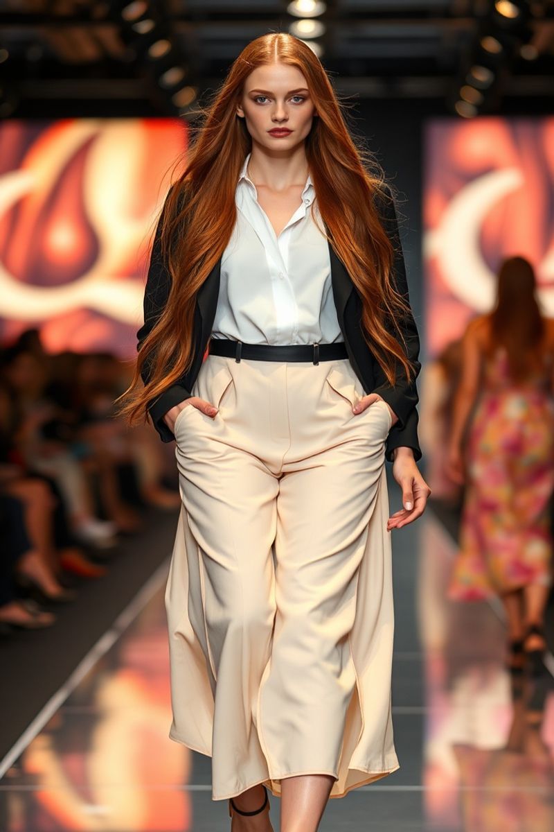 Amélie Dubois fashion runway walk