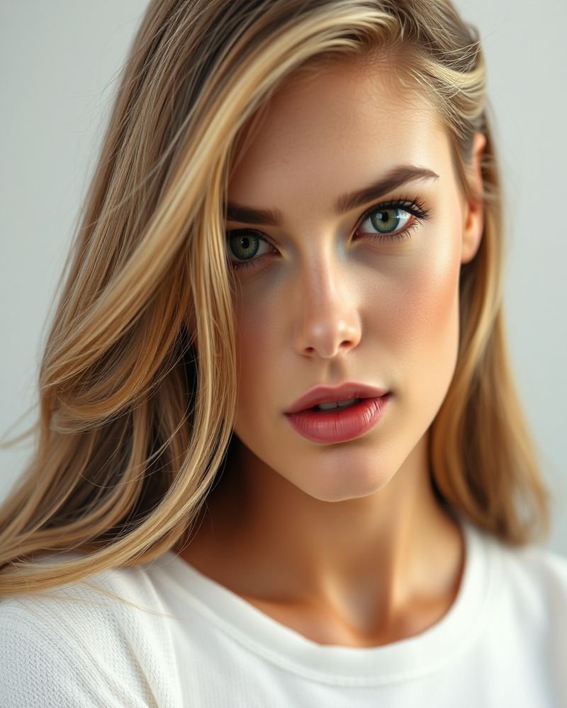 Amelie Laurent beauty close-up portrait