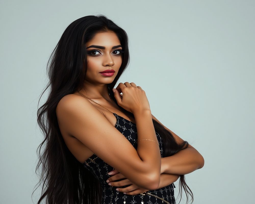 Ananya Malhotra high fashion editorial with dramatic lighting