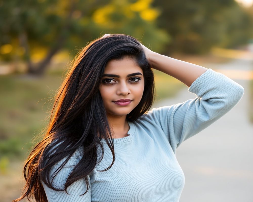 Ananya Sharma lifestyle personality shot in natural outdoor setting