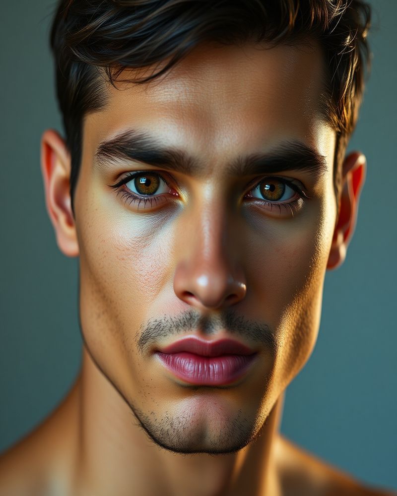 Andres Mejia beauty close-up portrait