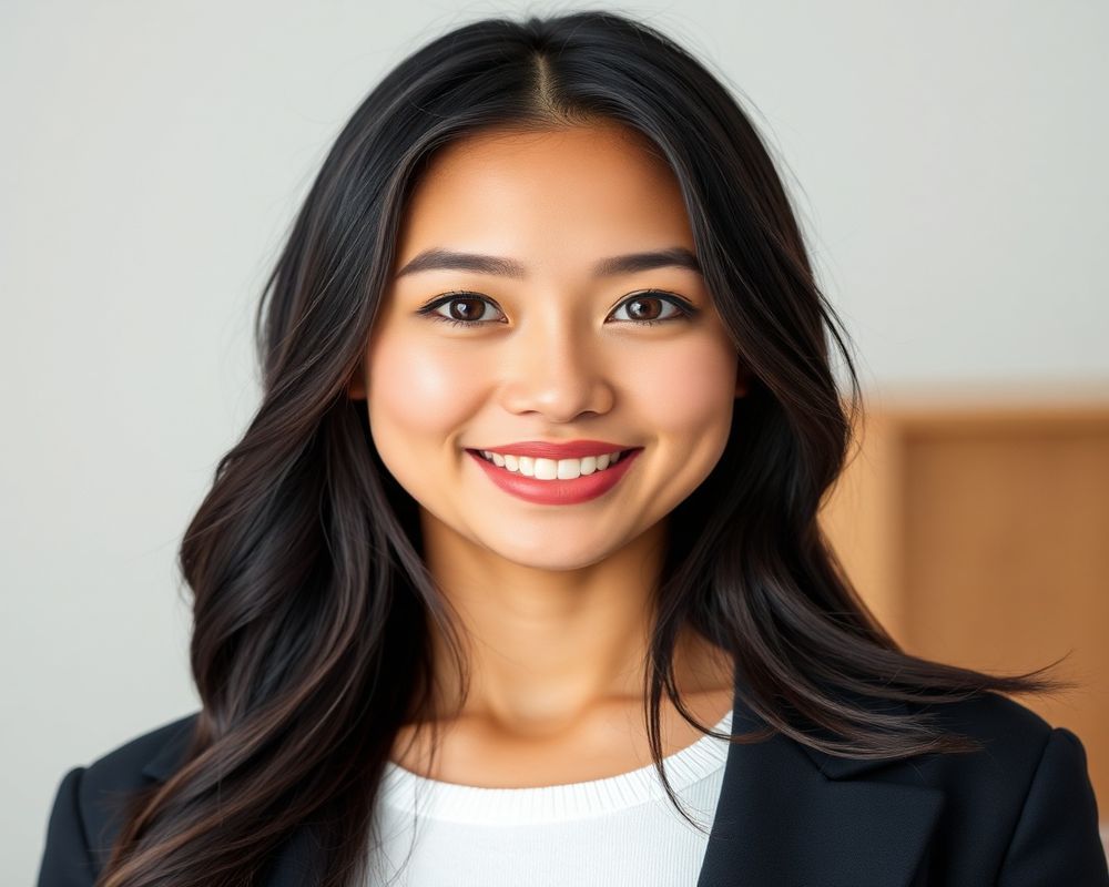 Angelica Bautista commercial brand campaign with natural smile