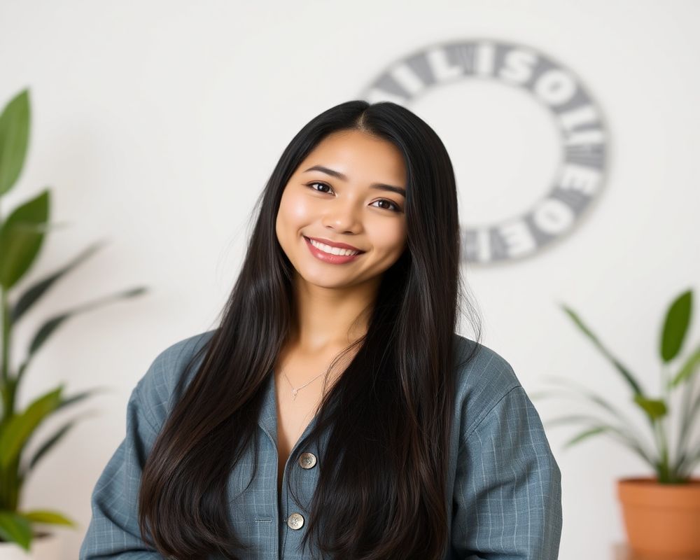 Angelica Cruz commercial brand campaign with natural smile