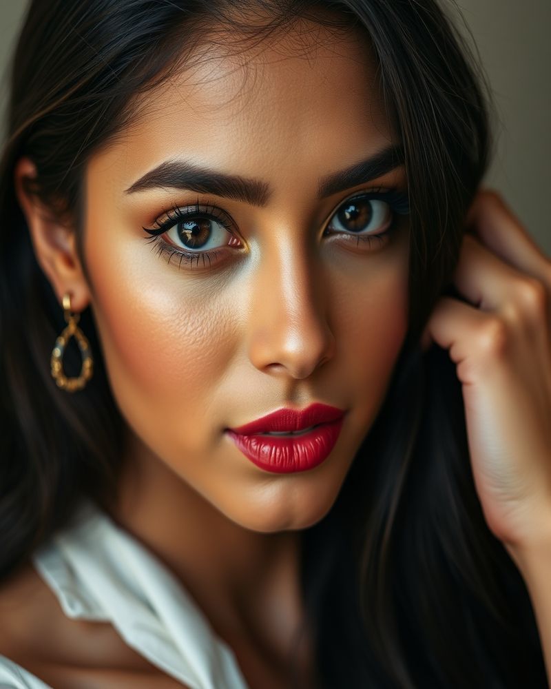 Anika Desai beauty close-up portrait