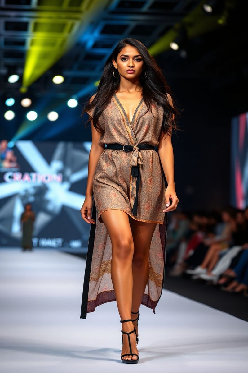 Anika Desai fashion runway walk