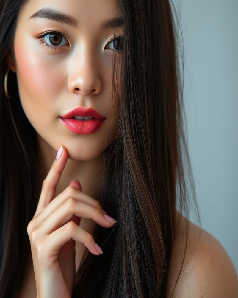 Anindya Putri beauty close-up portrait with soft lighting