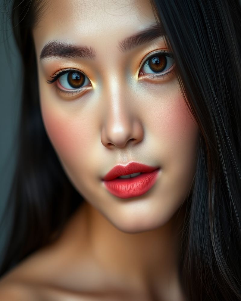 Arisa Nakamura beauty close-up portrait with soft lighting