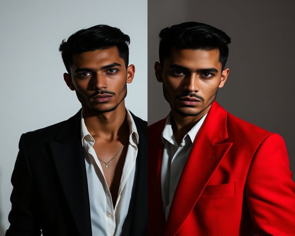 Arjun Kapoor high fashion editorial with dramatic lighting