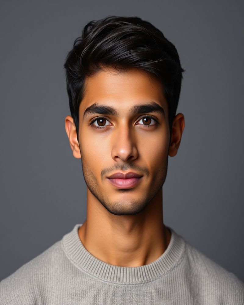 Arjun Malhotra professional headshot, studio lighting with neutral background