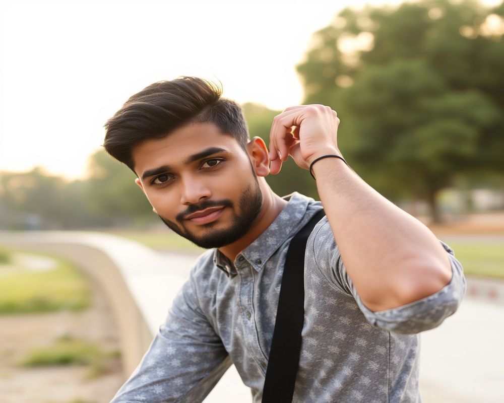 Arjun Malhotra natural outdoor lifestyle portrait