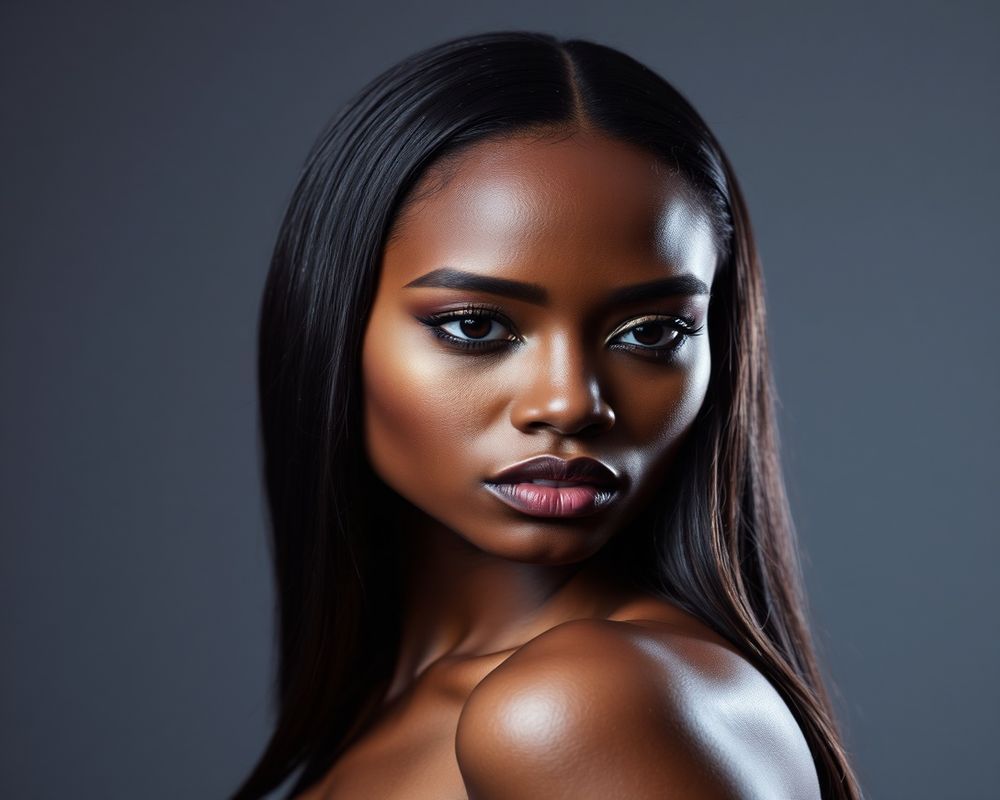 Azeb Tesfaye high fashion editorial photograph