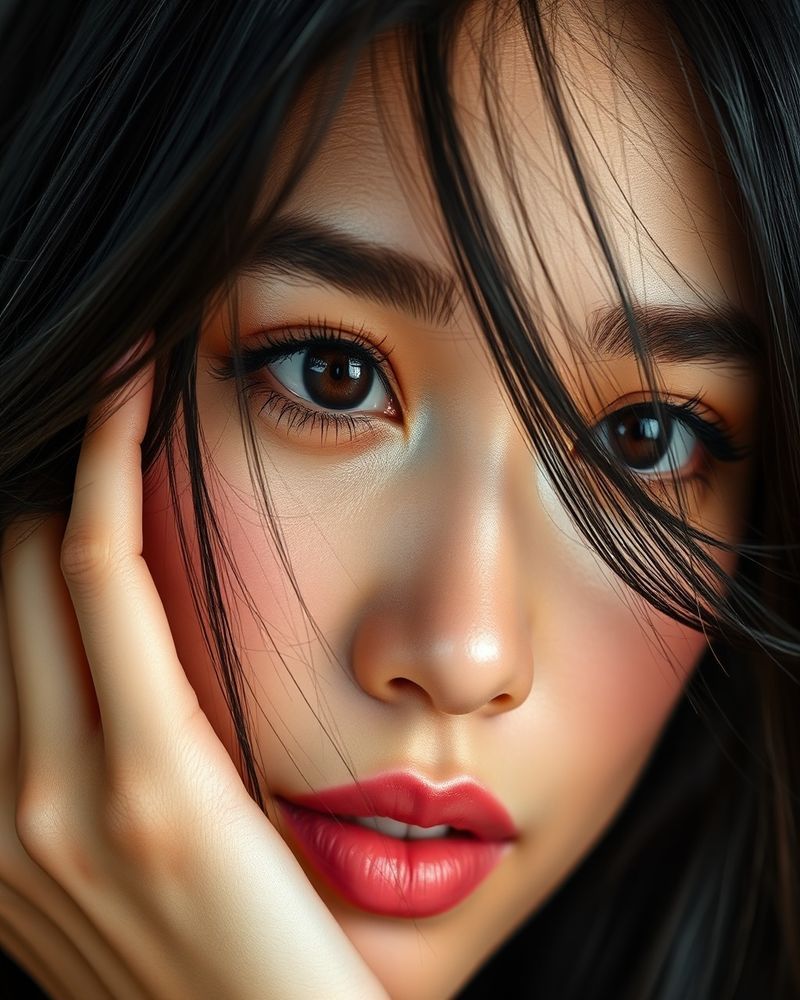 Bianca Mercado beauty close-up portrait with soft lighting