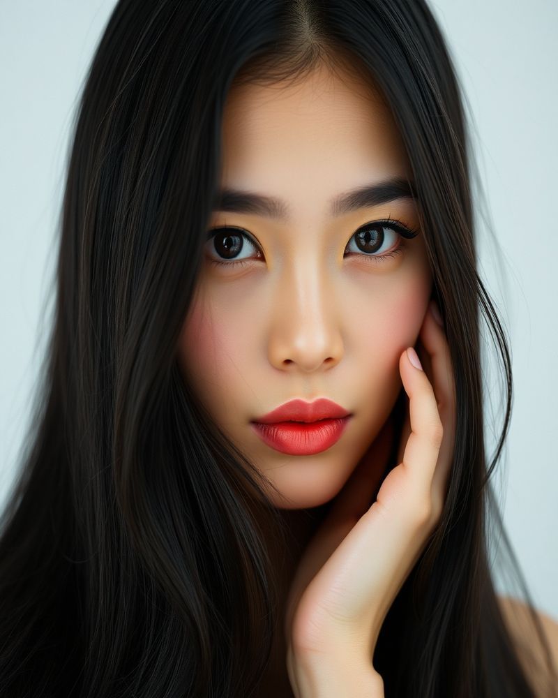 Bianca Santos beauty close-up portrait with soft lighting