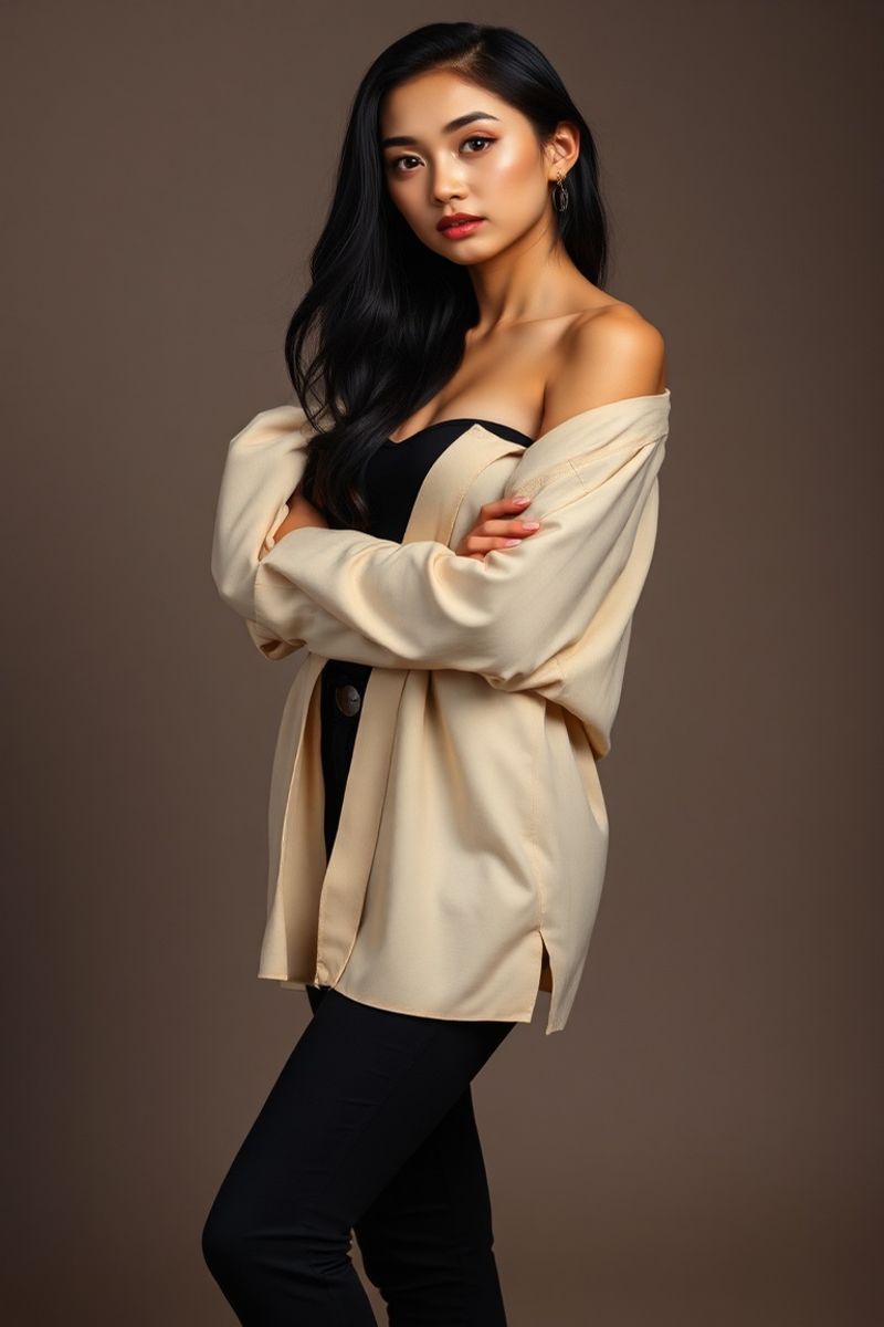 Bianca Serrano full body editorial pose