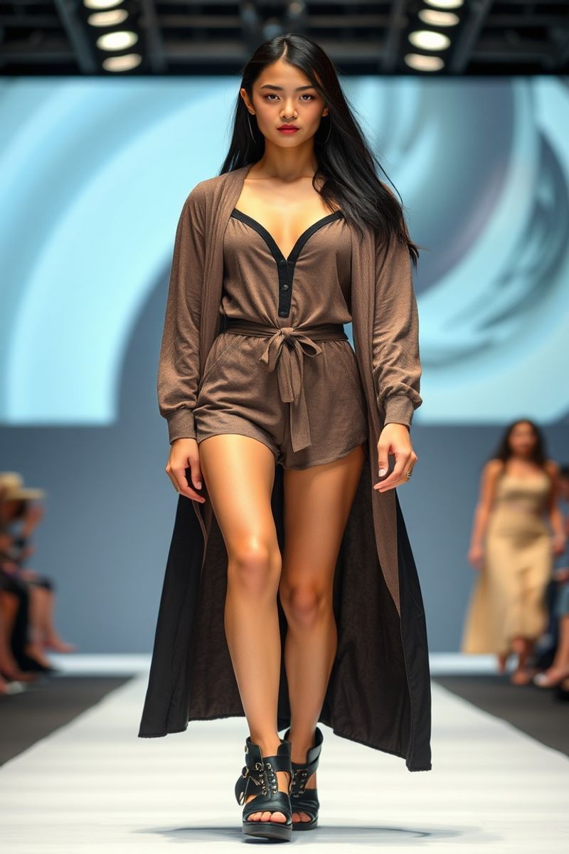 Bianca Serrano fashion runway walk