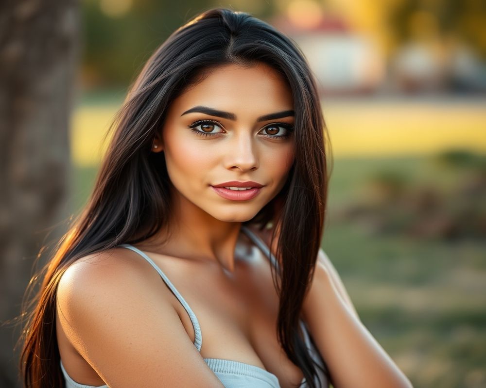 Camila Oliveira natural lifestyle personality shot outdoors