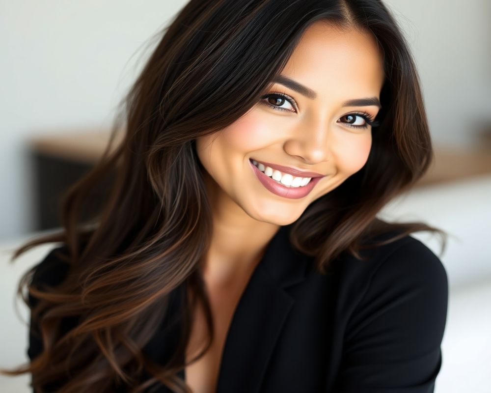 Camila Rodrigues commercial brand campaign with natural smile