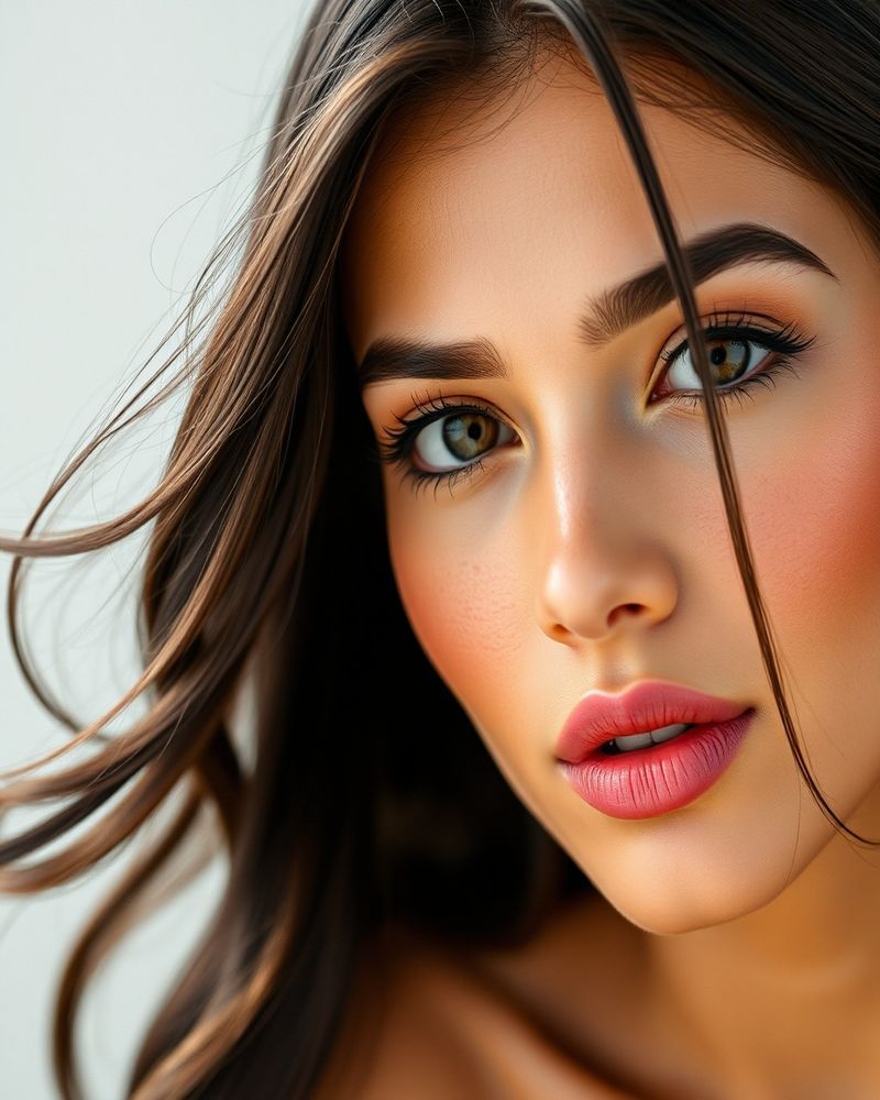 Camila Rodriguez beauty close-up portrait with soft lighting