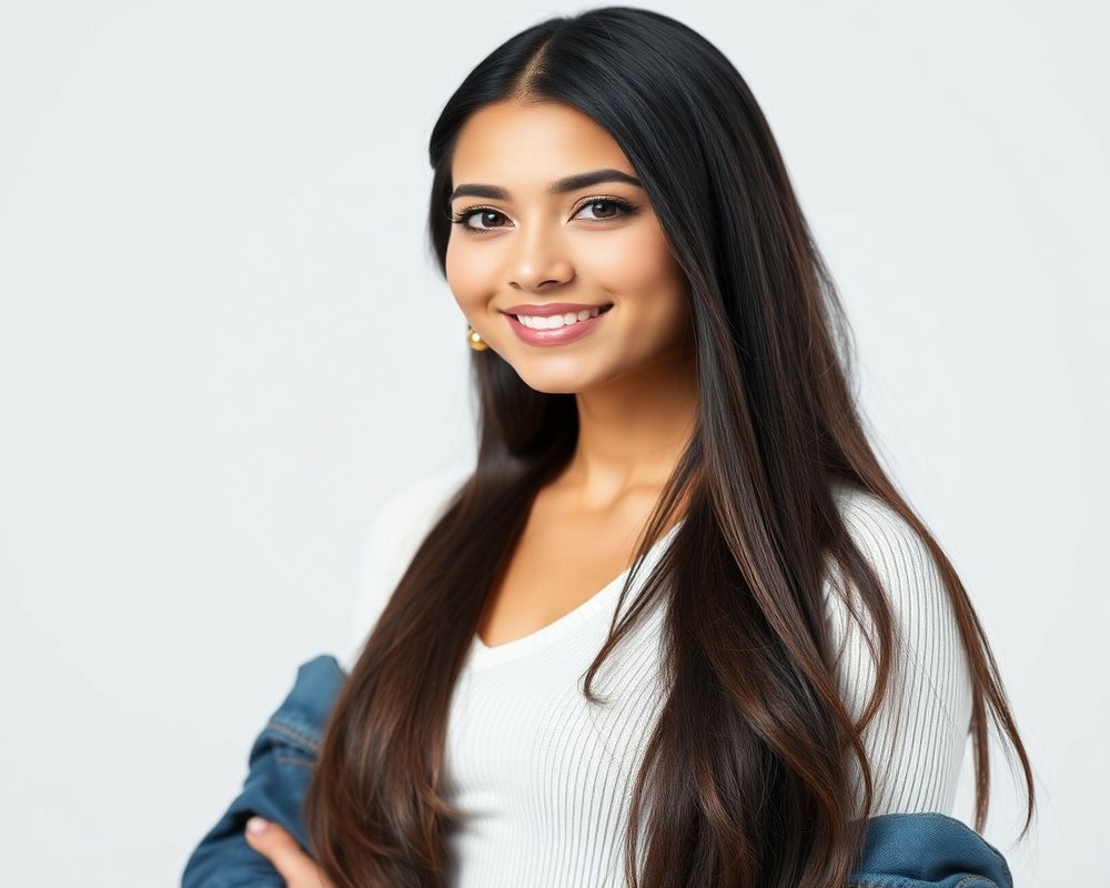 Camila Rojas commercial brand campaign with natural smile