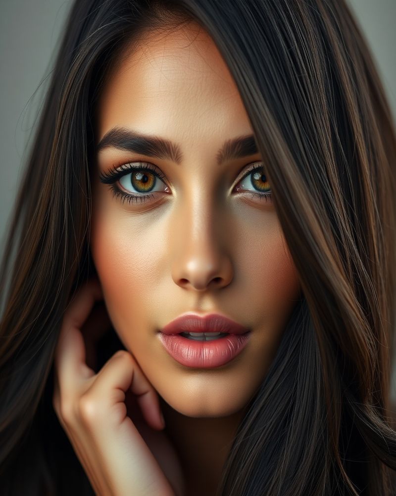 Camila Silva beauty close-up portrait with soft lighting