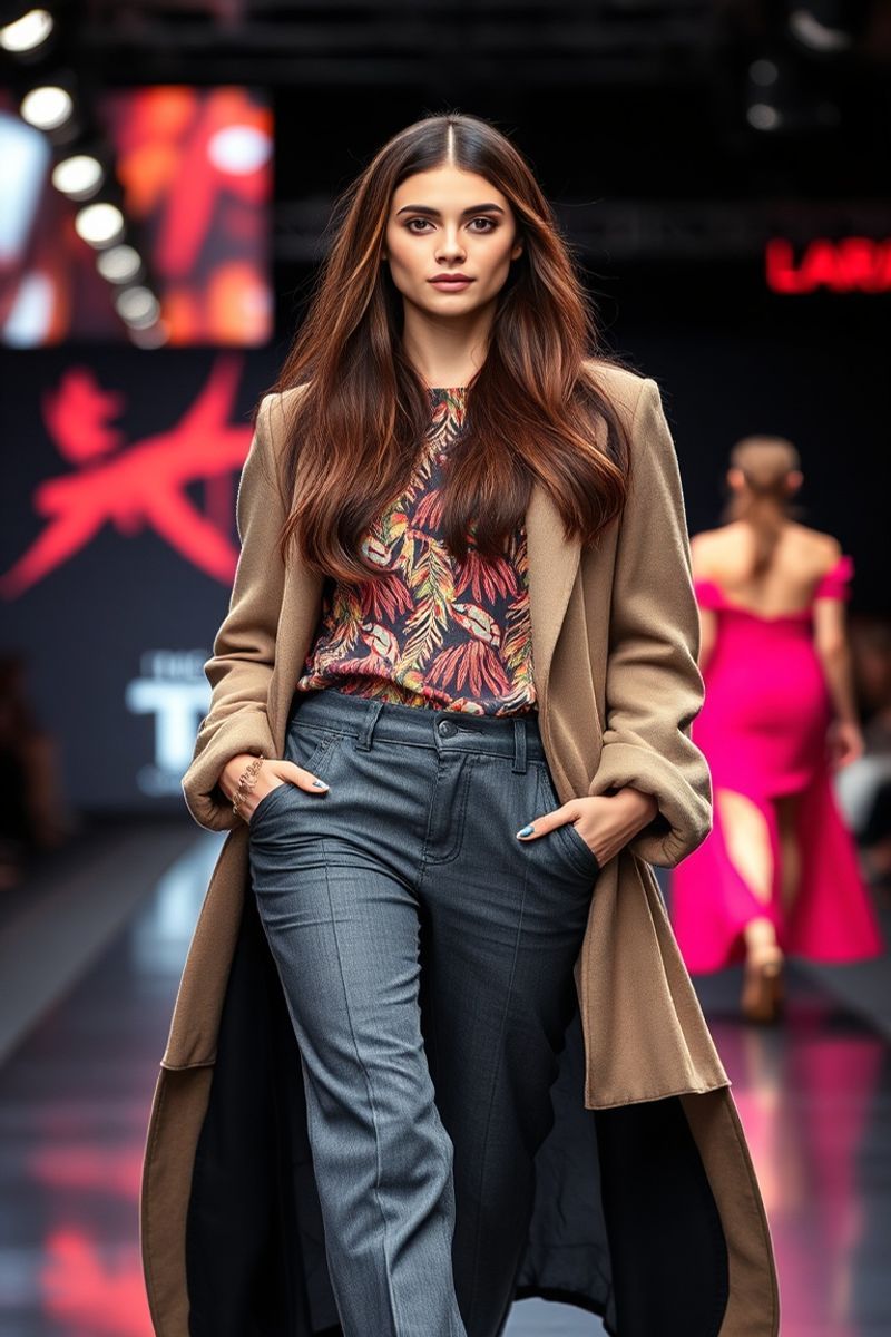 Camila Vargas fashion runway walk